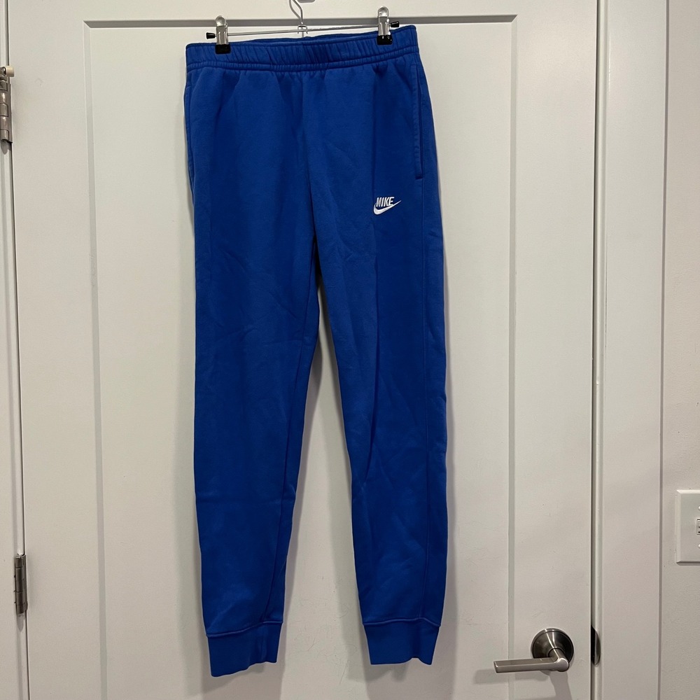 Nike Sportswear Club Fleece Joggers Royal Blue Mens Small Sweatpants